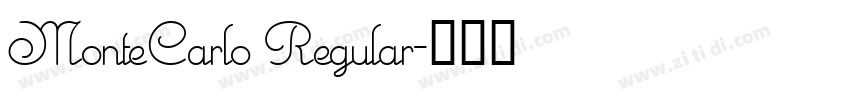 MonteCarlo Regular字体转换